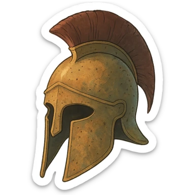 ghibli style spartan helmet sticker