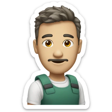 Persona con una nube arriba de su cabeza o pensando sticker