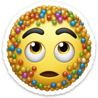 scared shaking sweating round yellow emoji sticker