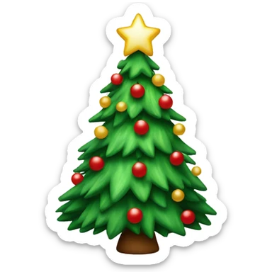 Christmas tree sticker