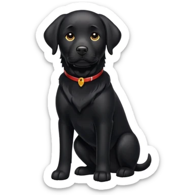 Black Labrador sticker