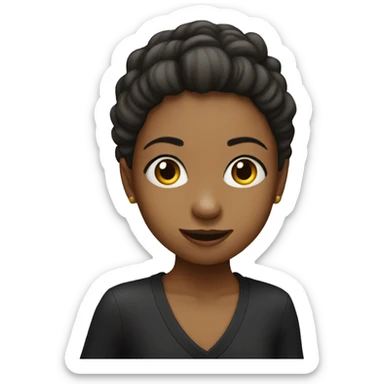 Girl playing stand up piano sticker