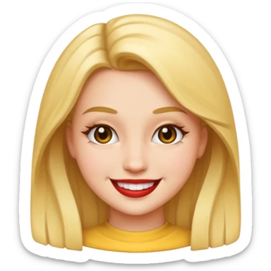 “Emoji girl, femme fatale sticker