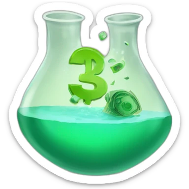 money science experiment sticker
