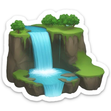 water falls sticker
