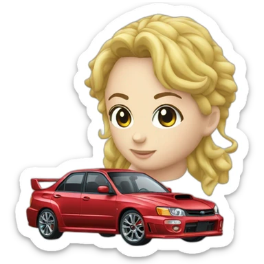 Subaru impresa wrx sti sticker