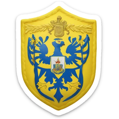 Cap with Ukraine coat of arms on it sticker