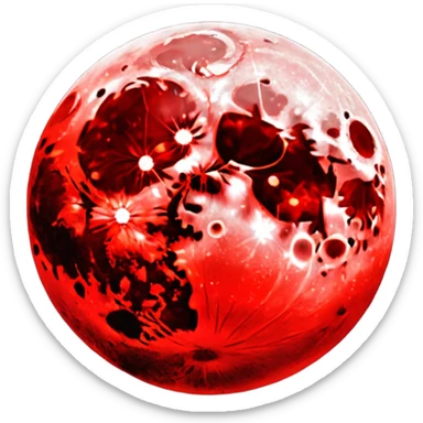 Blood Moon (An Red Moon) sticker