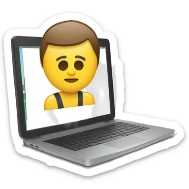 laptop with dashboard power bi sticker