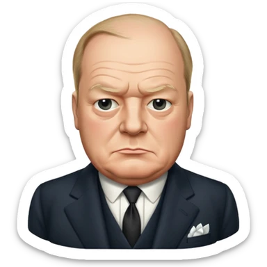 Winston Chruchill sticker
