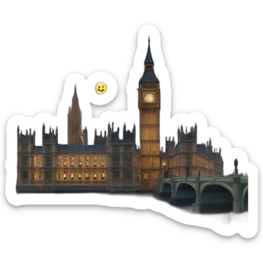houses of parliament sticker