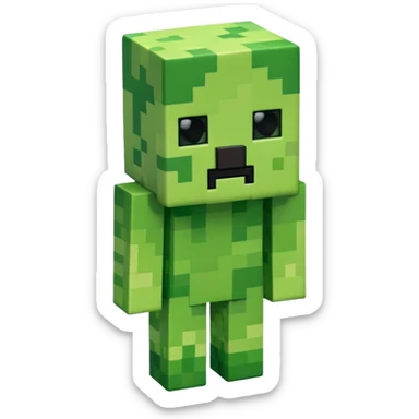 A Minecraft creeper sticker