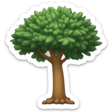 a pine with two legs walking sticker