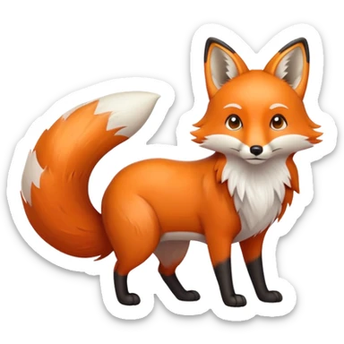 Fox sticker