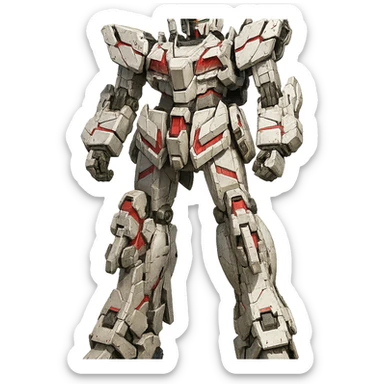 Full-height Gundam RX-0 Unicorn sticker