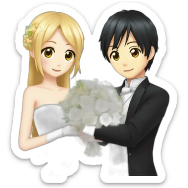 Kirito et asauna Mariée  sticker