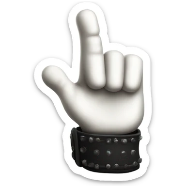 thumb up, gothic glove, magical style sticker