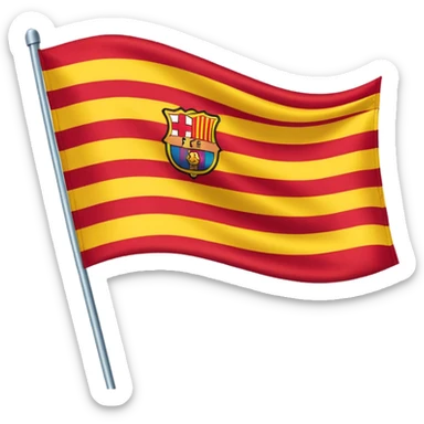 Barcelona flag sticker