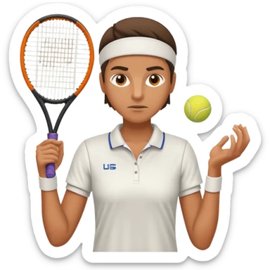 tennis player sticker
