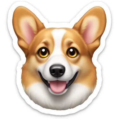 Welsh corgi pembroke with cute eyes  sticker