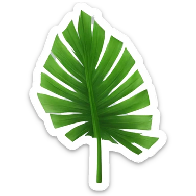 Palm tree leaf sticker