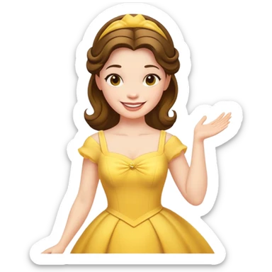 Belle princess sticker