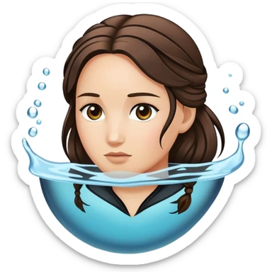 katniss root with water background sticker
