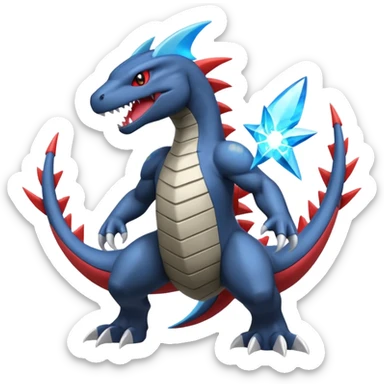 Gible-Gabite-Garchomp-Salamence-Zekrom-fusion sticker