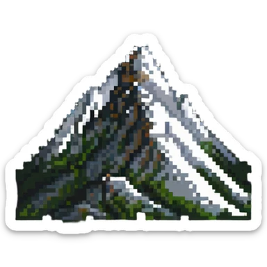 mountain peak achievement sticker
