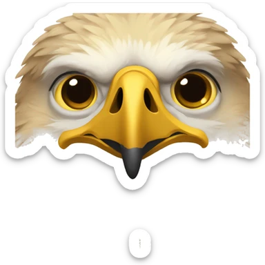 heartbroken golden eagle sticker
