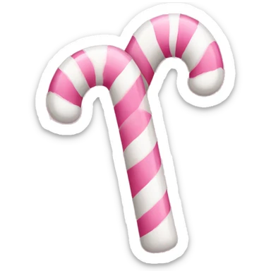pink and white candycane  sticker