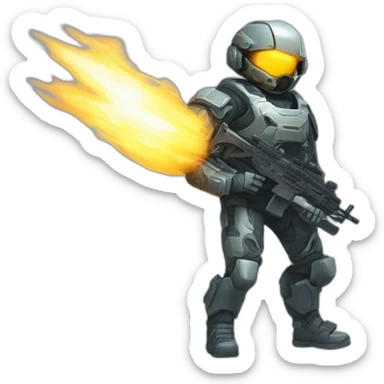 futuristic Phantom squad Infiltration armored pants ghost effect sticker