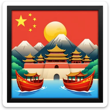 China’s rise as a global superpower sticker