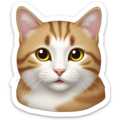 interesting cat with question sticker