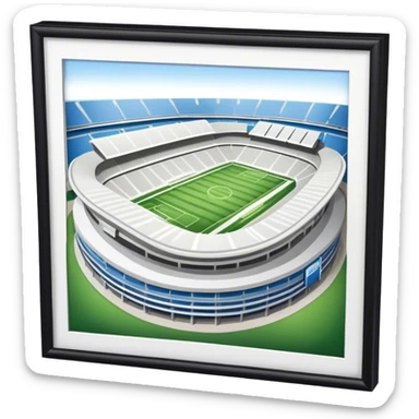 Emoji of a large football stadium,  sticker