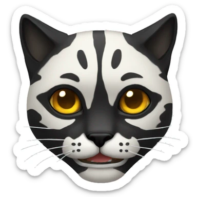 Gato calavera sticker
