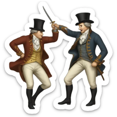 Snob Men fighting from 1800 sticker