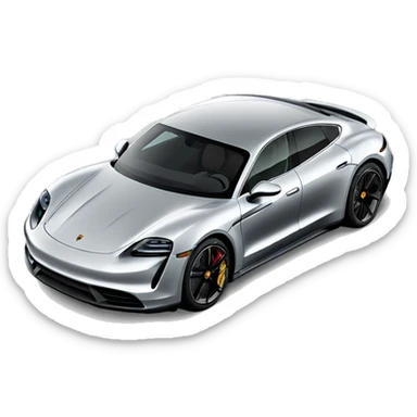 A Porsche taycan full image sticker