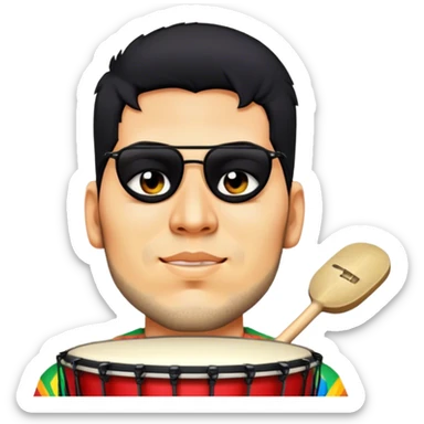 Festive Drummer sticker