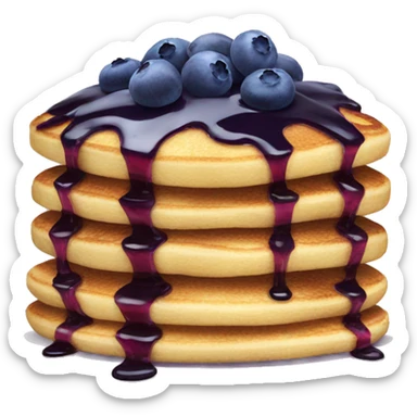 blueberry pancakes  sticker