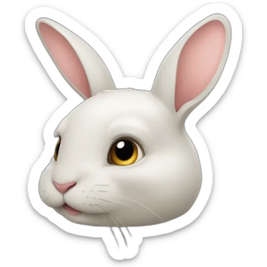 Lapin bélier sticker