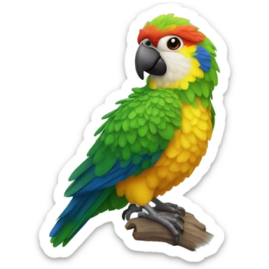 Perroquet ara hyacinthe sticker