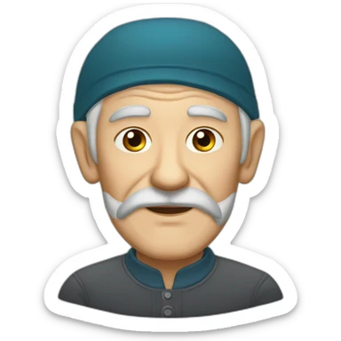Grandfather of Tatars in a skullcap sticker