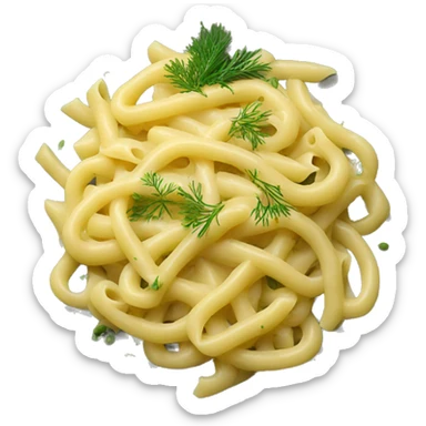 pasta with  dill and lemon creamy sauce sticker