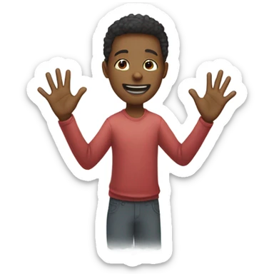 Dap up with clap sticker