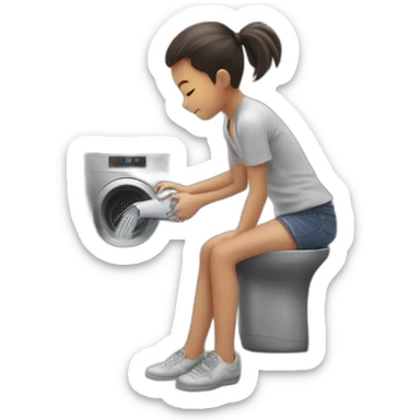 child drying socks in Dyson hand dryer sticker