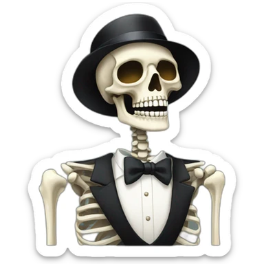 skeleton great gatsby sticker