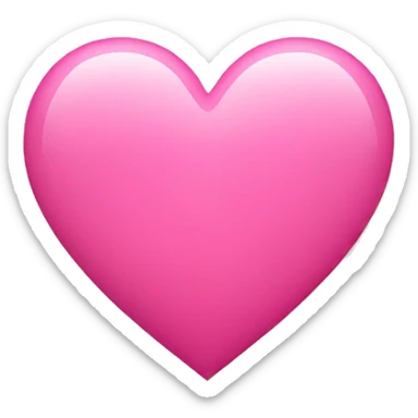 Pink heart sticker