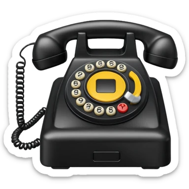 Phone hotline phone sticker