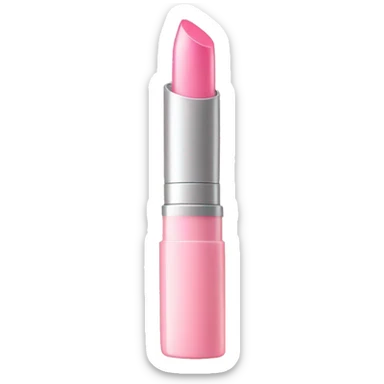 Light Pink sparkly lip gloss tube sticker